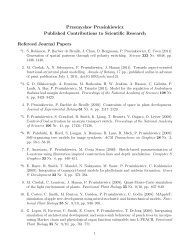 Przemyslaw Prusinkiewicz Published Contributions to Scientific ...