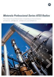 Motorola Professional Series ATEX Radios