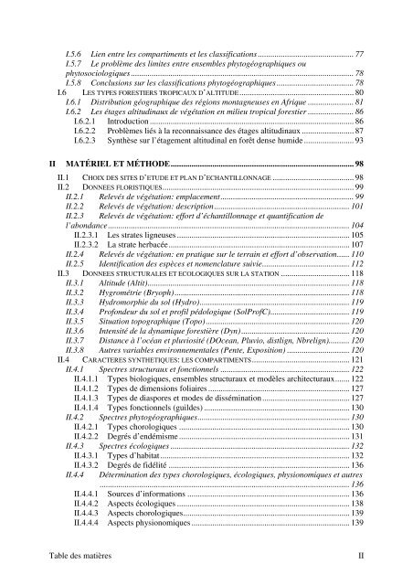 Recherches mÃ©thodologiques pour la typologie de la vÃ©gÃ©tation et ...