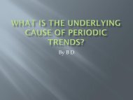 What is the underlying cause of periodic trends?