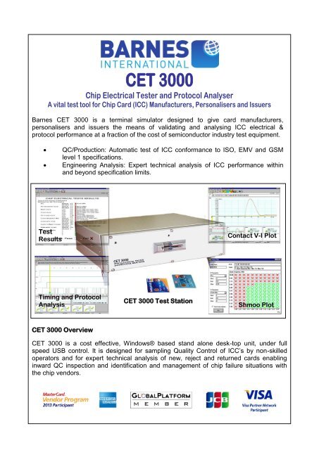 CET 3000 Chip Electrical Tester EN - Barnes International Ltd
