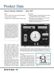 Product Data Sheet: Sound Intensity Calibrator ... - Midebien.com