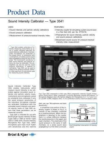 Product Data Sheet: Sound Intensity Calibrator ... - Midebien.com