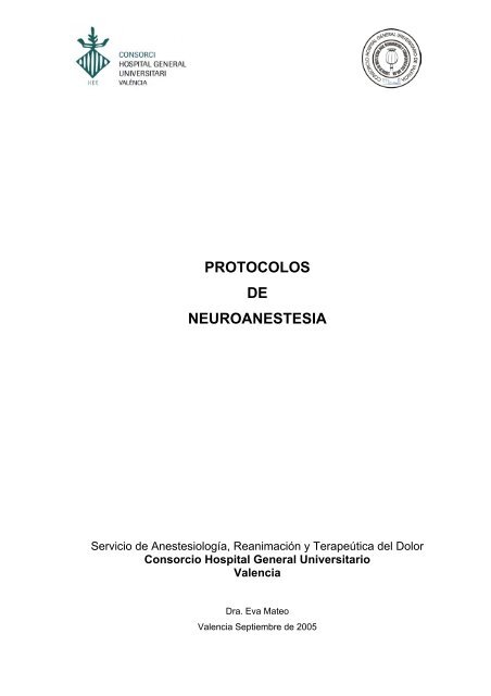 PROTOCOLOS DE NEUROANESTESIA