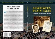 AUSCHWITZ: PLAIN FACTS - Holocaust Handbooks