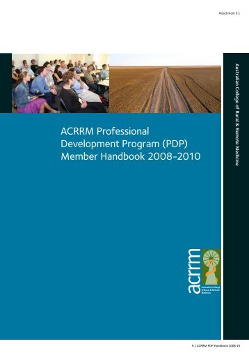 ACRRM Professional Development Program (PDP) - Australian ...