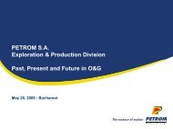 PETROM S.A. Exploration & Production Division ... - Petroleumclub.ro