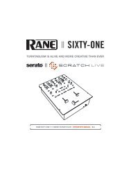 Sixty-One Manual for Serato Scratch Live 2.4 - UniqueSquared.com