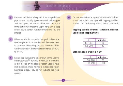 Plasson Electrofusion Installation Guide - Incledon
