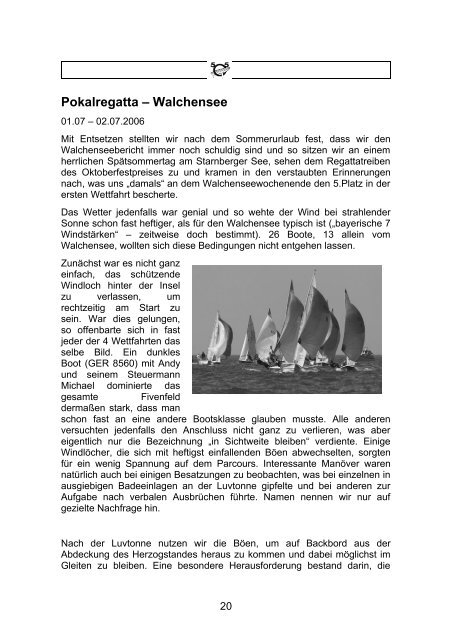 Jahrbuch 2006 als PDF - Deutsche 505er Klassenvereinigung