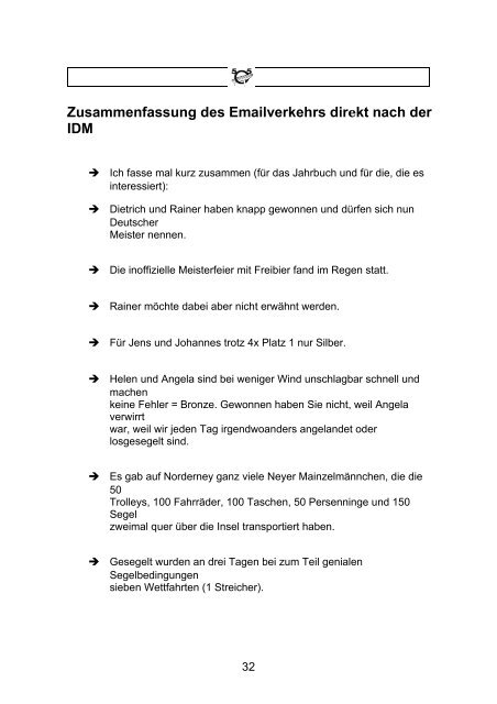 Jahrbuch 2006 als PDF - Deutsche 505er Klassenvereinigung