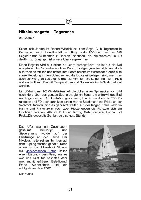 Jahrbuch 2006 als PDF - Deutsche 505er Klassenvereinigung