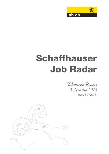 Schaffhauser Job Radar - Schaffhausen. Ein kleines Paradies.