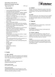 Operating instructions Electronic preset counter Type series 717