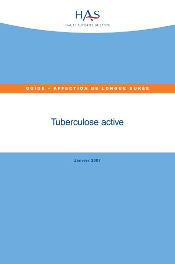 Guide mÃ©decin sur la tuberculose active - Haute AutoritÃ© de SantÃ©