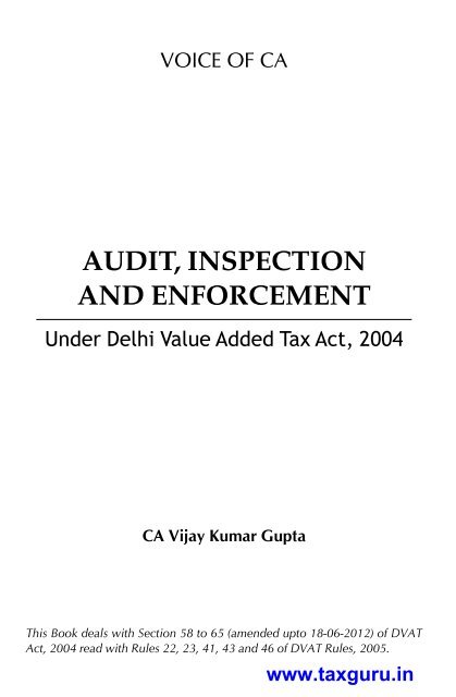 under Delhi Value Added Tax Act, 2004 - TaxGuru