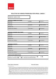 ANEXO I: SOLICITUD DE VIVIENDA PROMOVIDA POR VIPASA