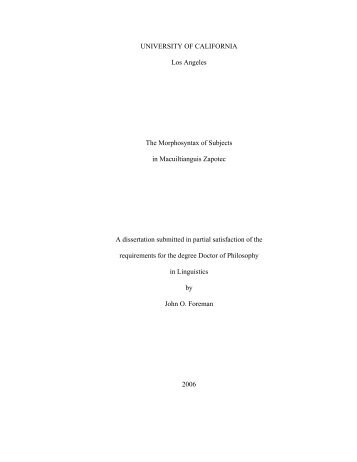 Dissertation - The Zapotec Language Page