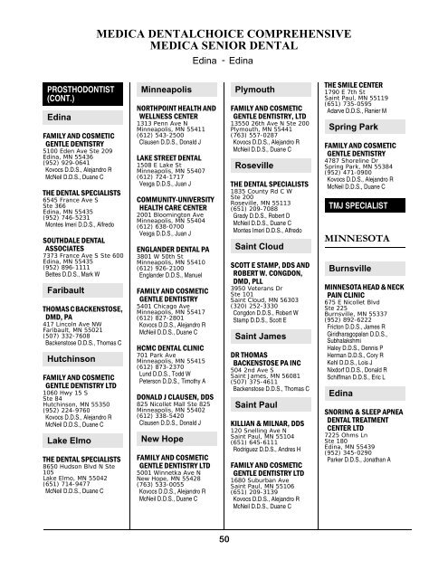 Medica DentalChoice Comprehensive