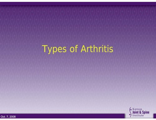 Arthritis: How Do I Know and What Do I Do?