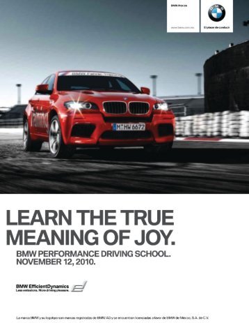BMW Performance Driving School.