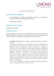 OFFRE D'EMPLOI