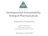 Developmental Immunotoxicity Testing of Pharmaceuticals