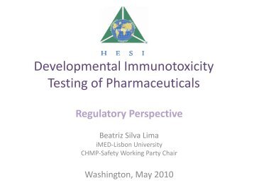 Developmental Immunotoxicity Testing of Pharmaceuticals