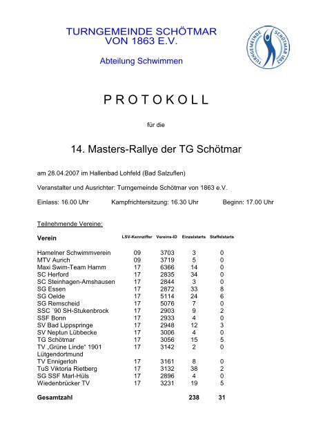 P R O T O K O L L - Turngemeinde SchÃƒÂ¶tmar