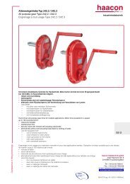 Fiche technique (.pdf) - Haacon.de