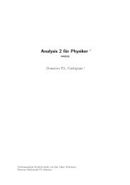 Analysis 2 für Physiker â - TUM M7/Analysis