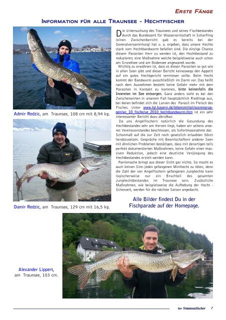 Der Traunseefischer Ausgabe 66 Juni 2013 - Fischerverein Traunsee