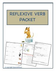 REFLEXIVE VERB PACKET - Teacher