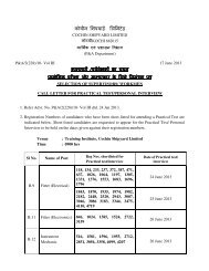 Fitter (Electronics) - Cochin Shipyard