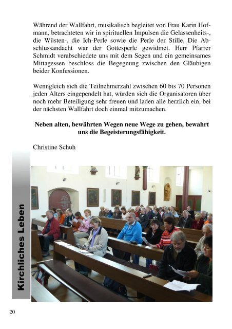 Pfarrbrief Weihnachten 2010 - St. Nikolaus