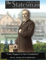 2011 Statesman Vol 4/Annual Report - The Rutherford B. Hayes ...