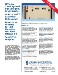 LK Series - Glassman High Voltage Inc.