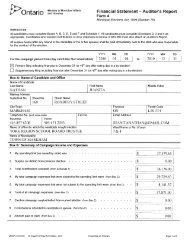 Campaign Finanacial Statment, Juanita Nathan - Town of Markham