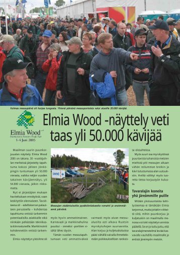 Elmia Wood -näyttely veti taas yli 50.000 kävijää - Metsätrans