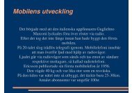 Mobilens utveckling - Teknik