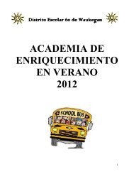 academia de enriquecimiento en verano 2012 - Waukegan Public ...