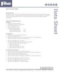 Duct Detectors P.1.14.01-2 - ORR Protection