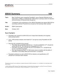 Comparison of the Performance of the IDEXX Pseudalert Test ...