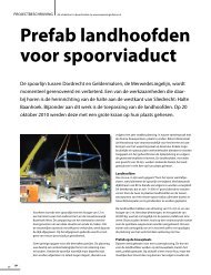 Prefab landhoofden voor spoorviaduct - Wapening in Beton