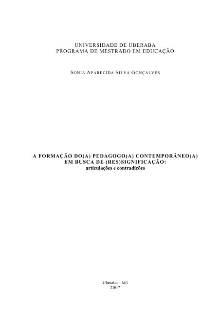 Mulher E Pedagogia : Um Vínculo Re-Significado.