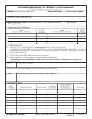 DD Form 1337, Authorization/Designation for Emergency Pay and ...