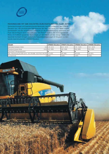 NEW HOLLAND CR9OOO ELEVATION