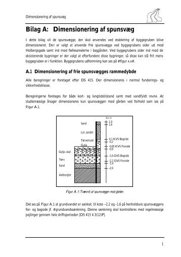 Bilag A: Dimensionering af spunsvÃƒÂ¦g - It.civil.aau.dk