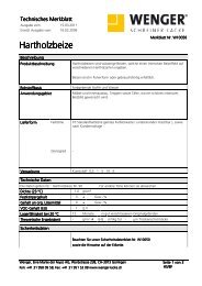 Hartholzbeize - bei FEYCO