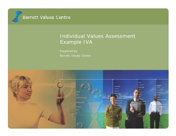 Individual Values Assessment Example IVA - Barrett Values Centre